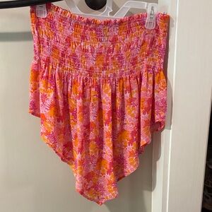 💥3 for $12💥 wild fable Floral Pink and Orange Smocked Skirt